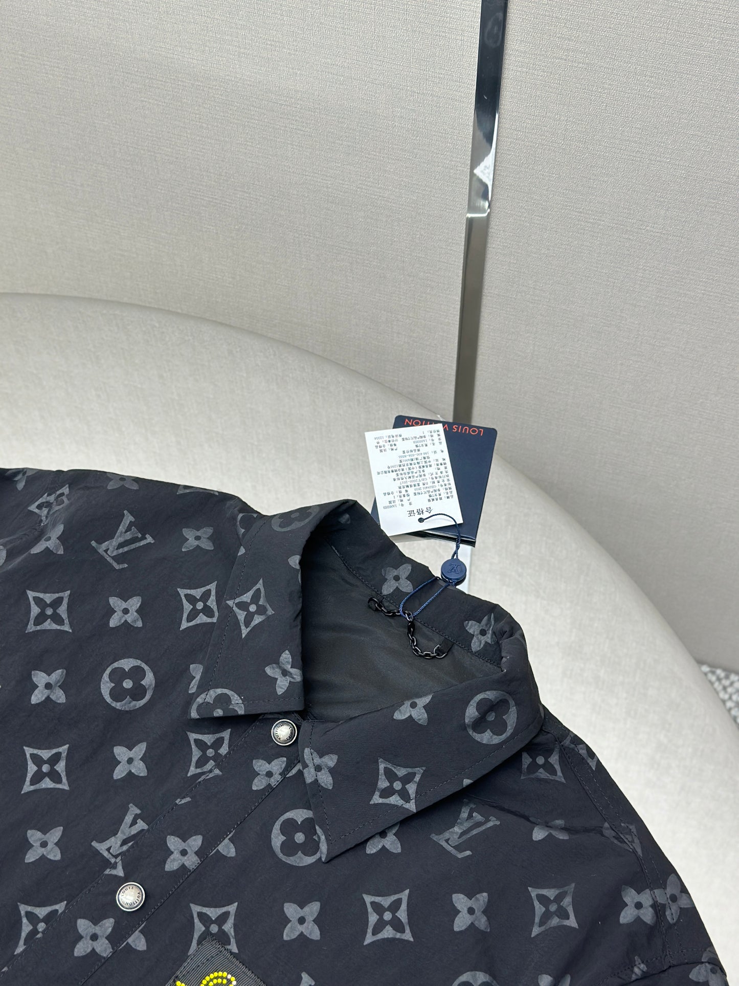 LOUI*V Monogram Moire Jacquard Silk Overshirt