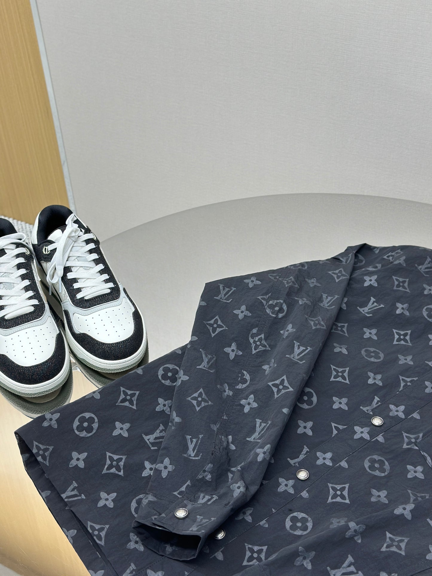 LOUI*V Monogram Moire Jacquard Silk Overshirt