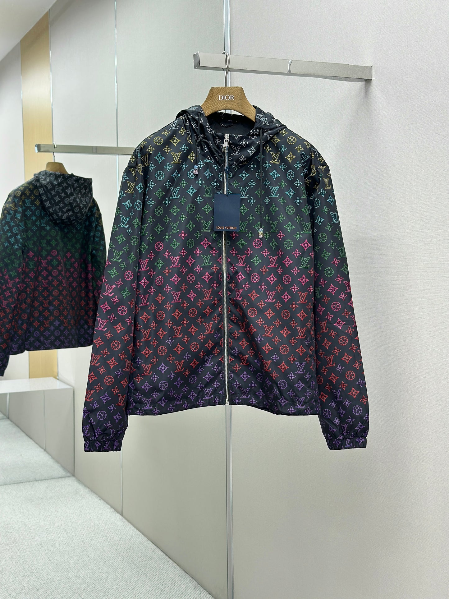 LOUI*V Monogram Flowers Gradient Printed Windbreaker