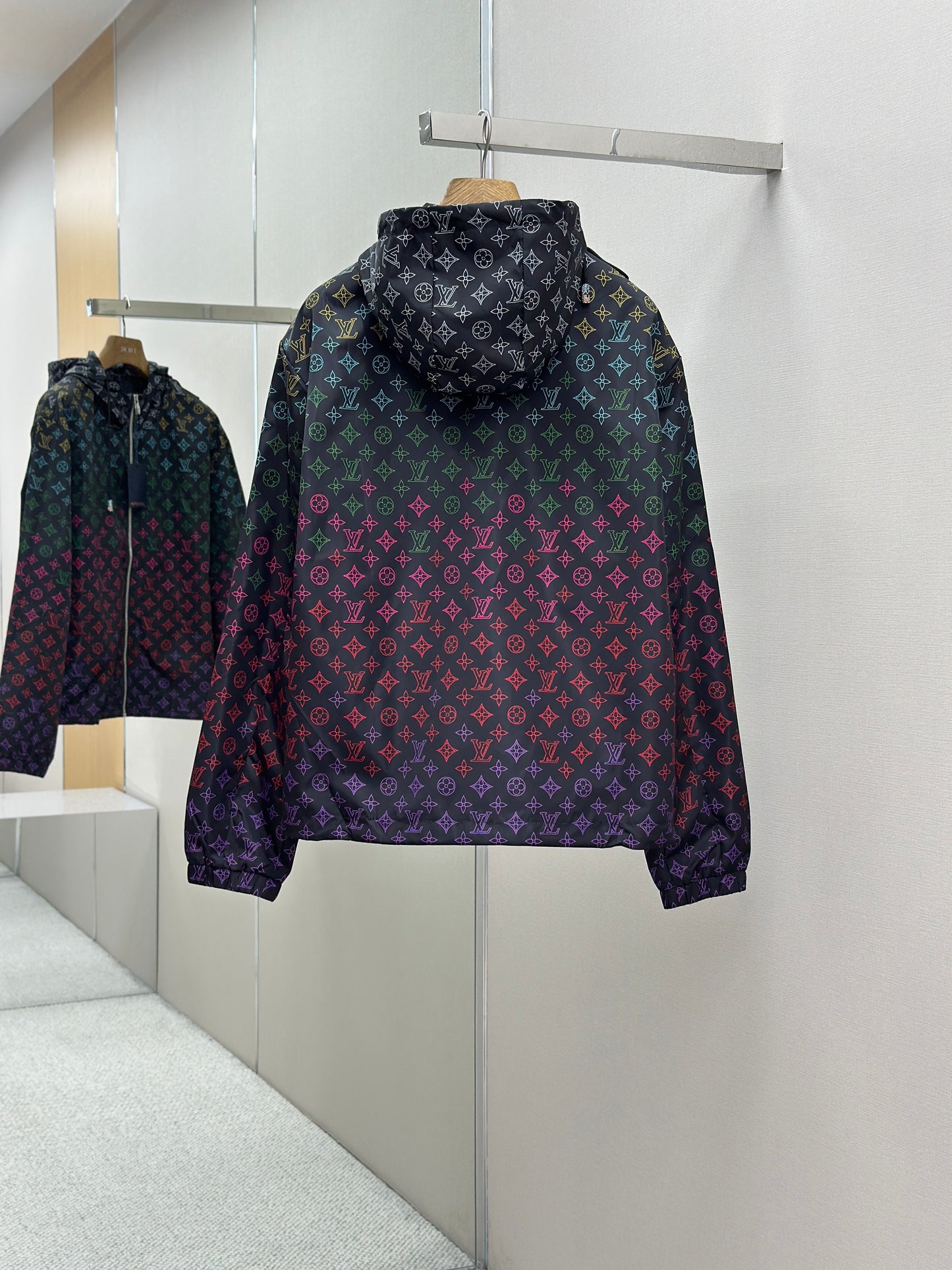 LOUI*V Monogram Flowers Gradient Printed Windbreaker