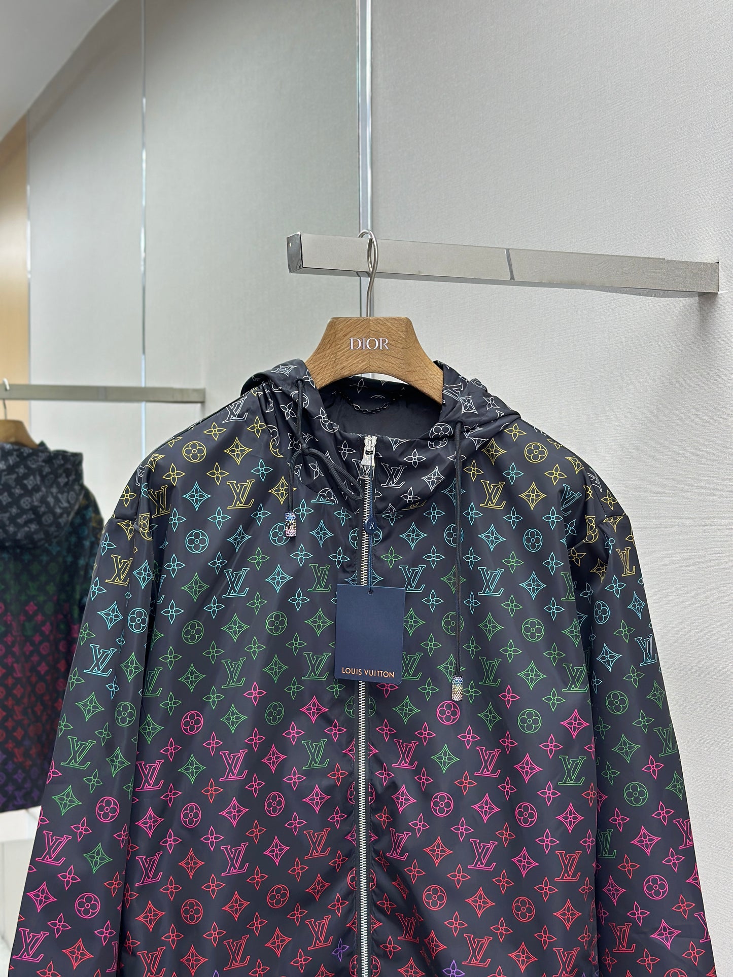 LOUI*V Monogram Flowers Gradient Printed Windbreaker