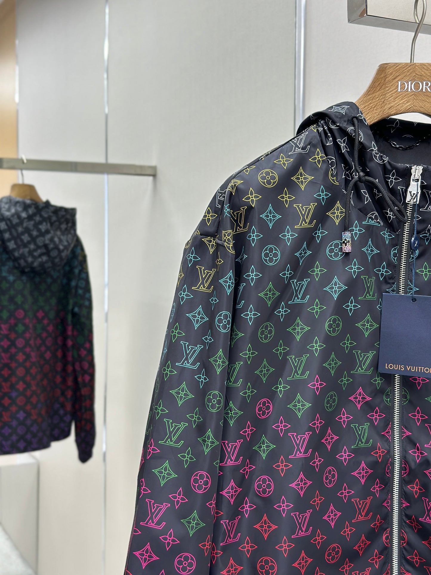 LOUI*V Monogram Flowers Gradient Printed Windbreaker