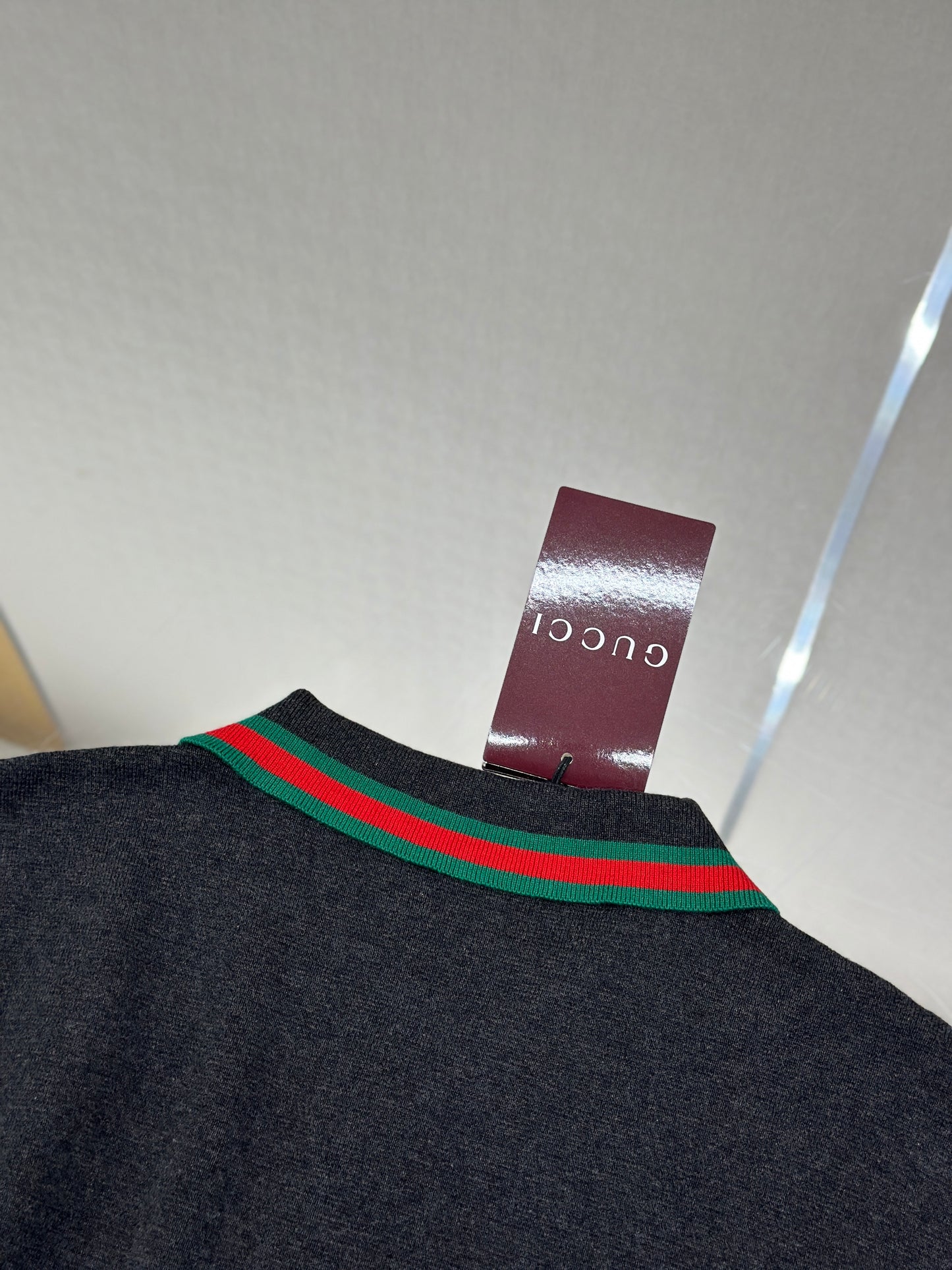 GUC* Silk cotton polo shirt with Web