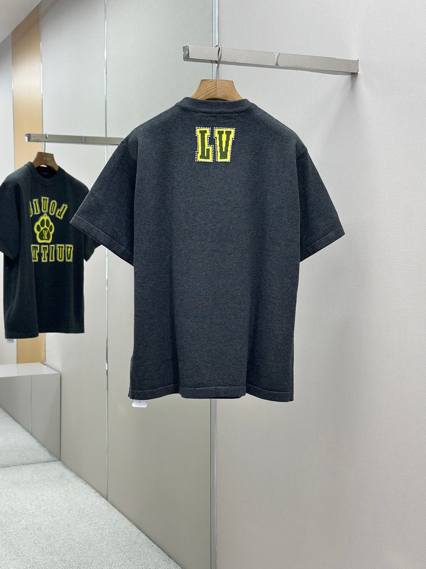 LOUI*V Embellished Short-Sleeved Cotton Crewneck