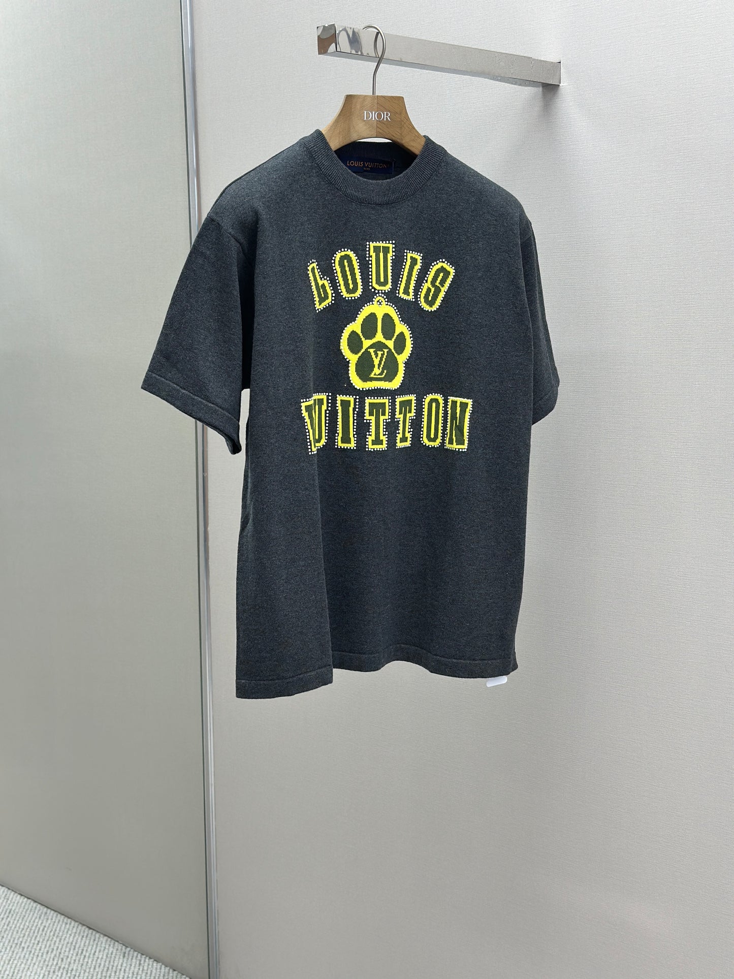 LOUI*V Embellished Short-Sleeved Cotton Crewneck