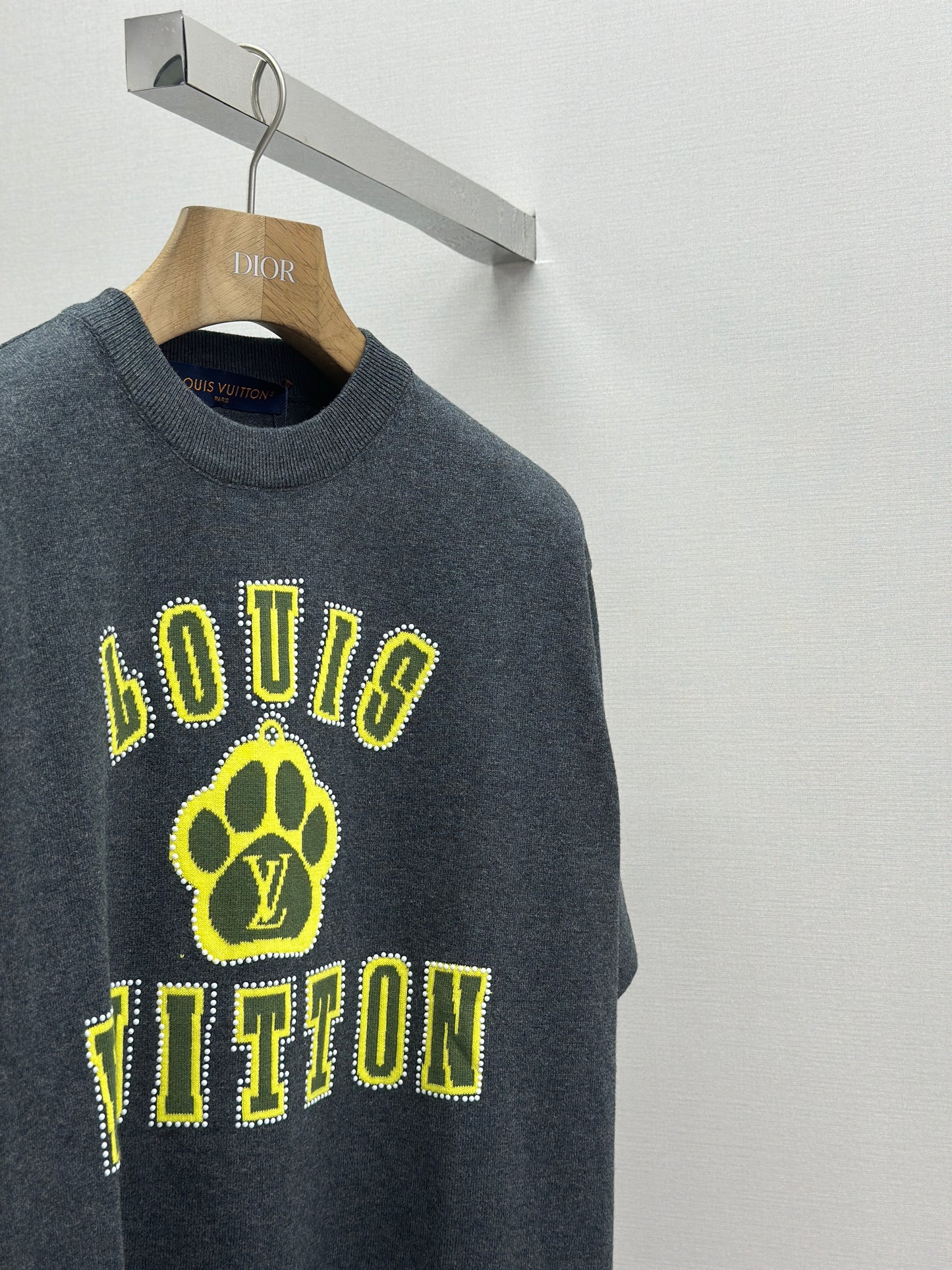 LOUI*V Embellished Short-Sleeved Cotton Crewneck