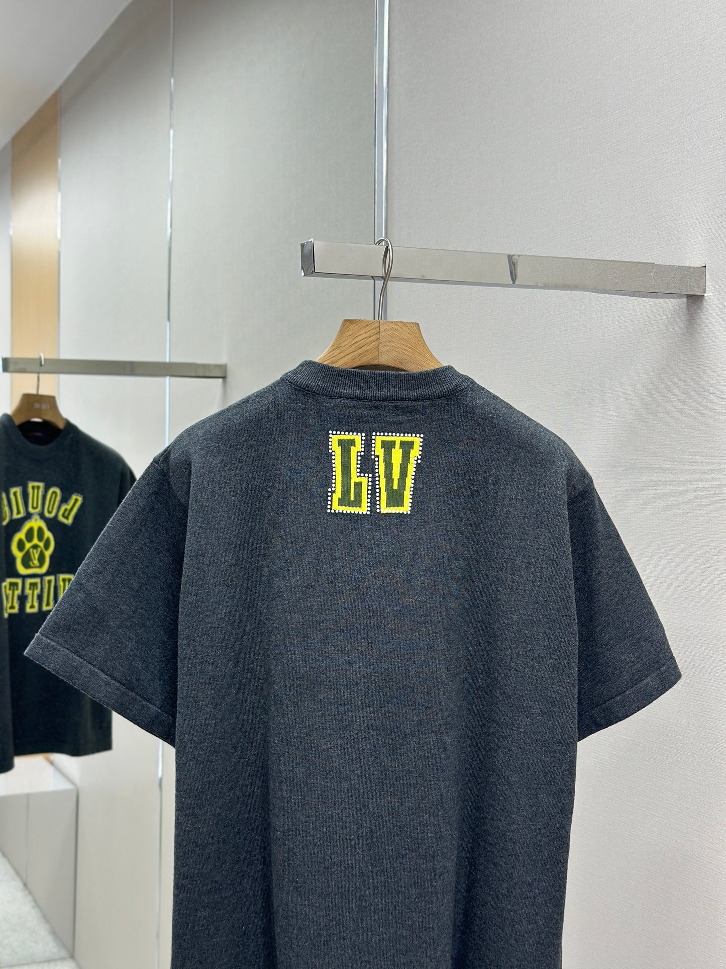 LOUI*V Embellished Short-Sleeved Cotton Crewneck
