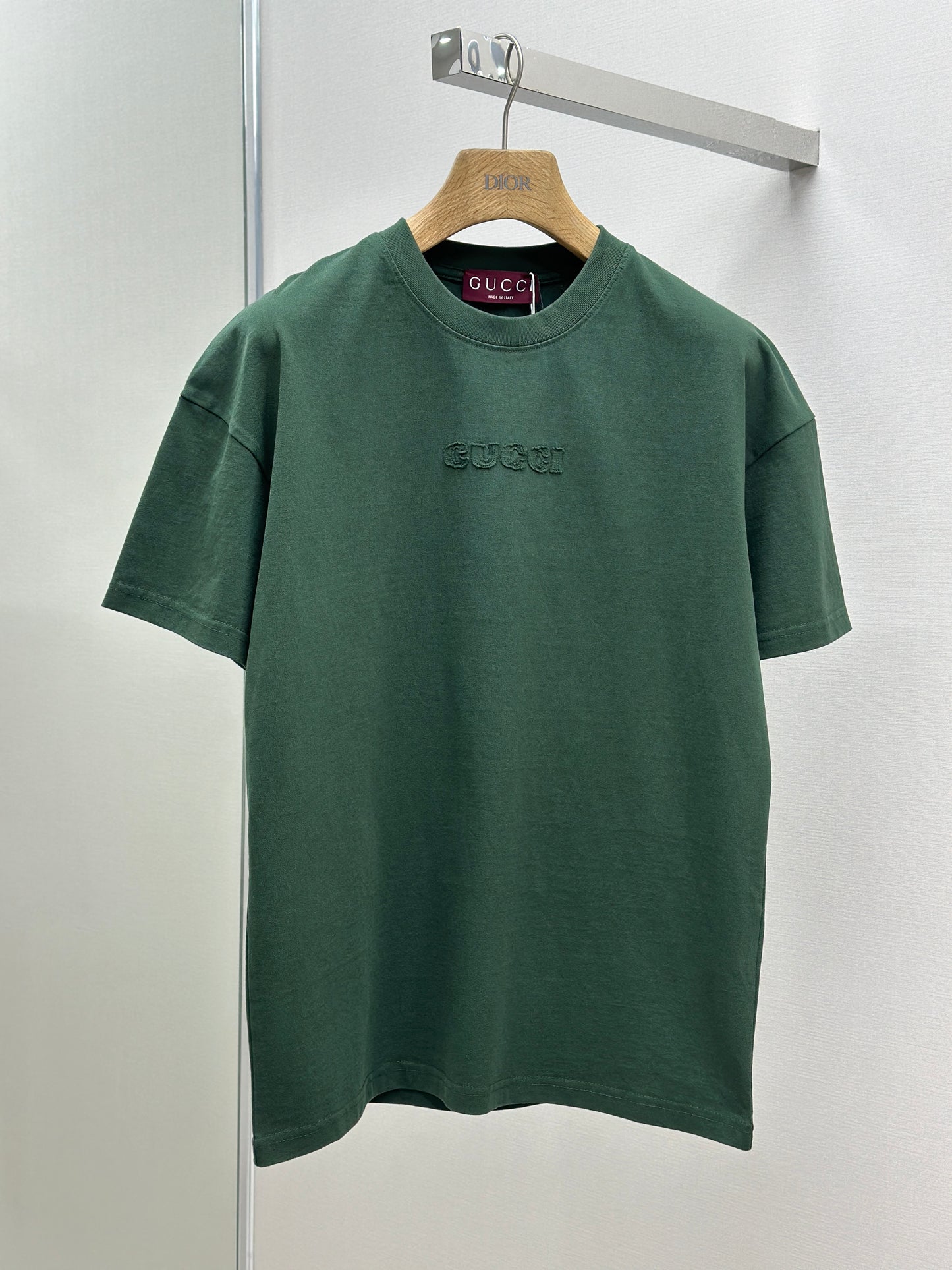 GUC* Embroidered cotton jersey T-shirt