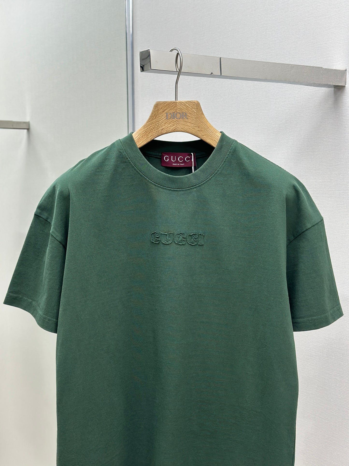 GUC* Embroidered cotton jersey T-shirt