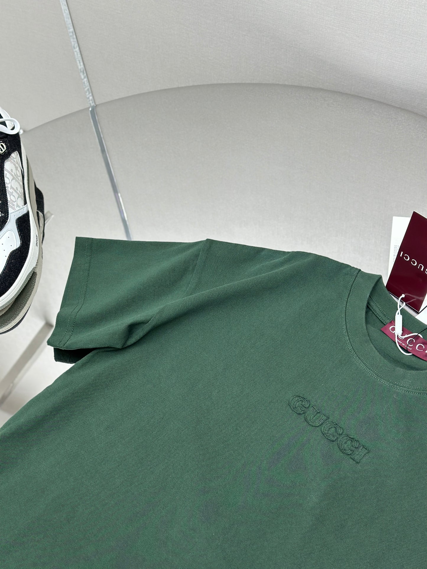 GUC* Embroidered cotton jersey T-shirt