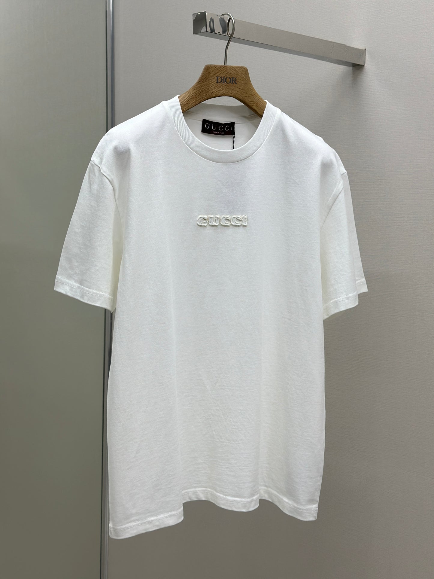 GUC* Embroidered cotton jersey T-shirt