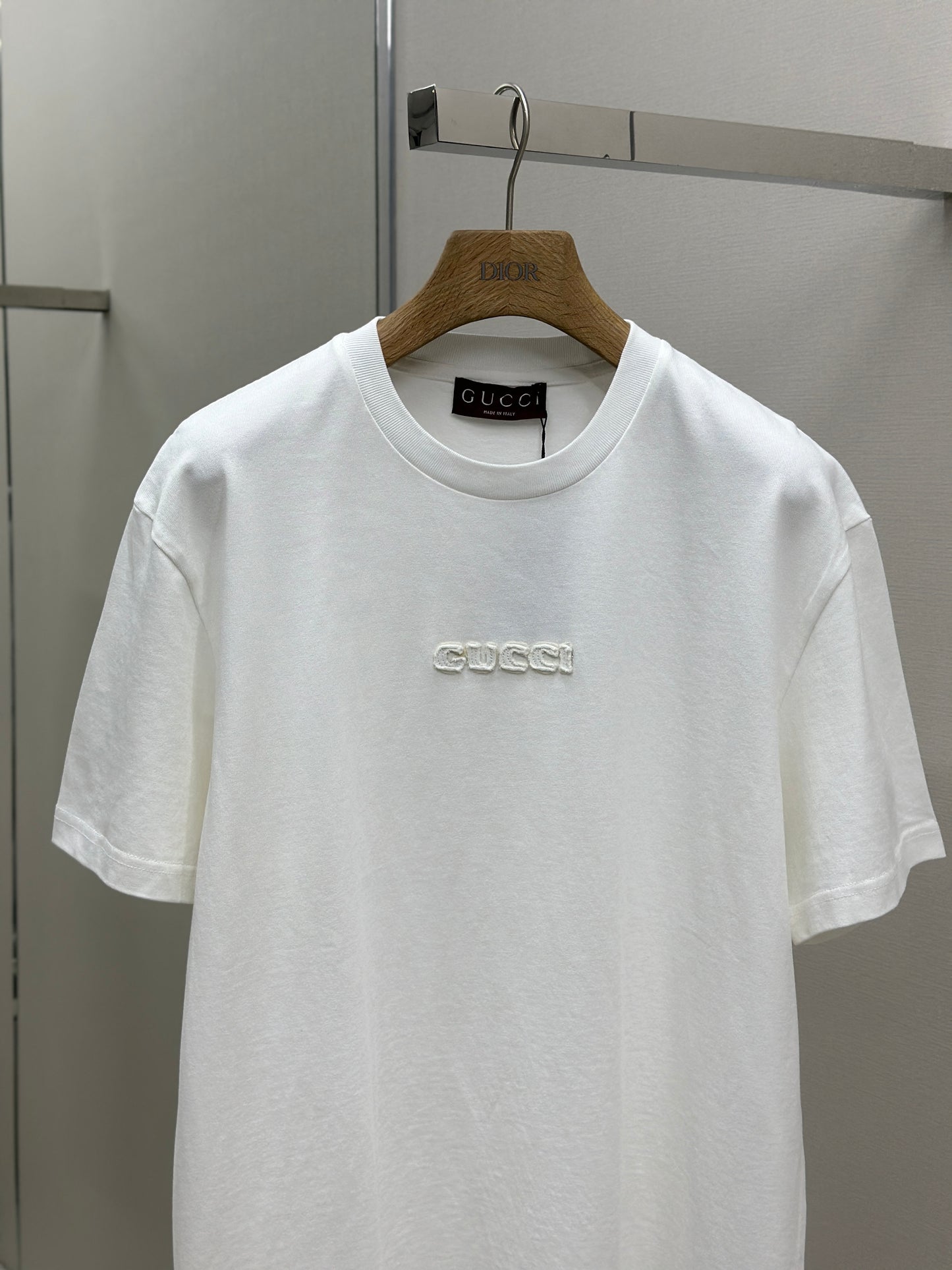GUC* Embroidered cotton jersey T-shirt