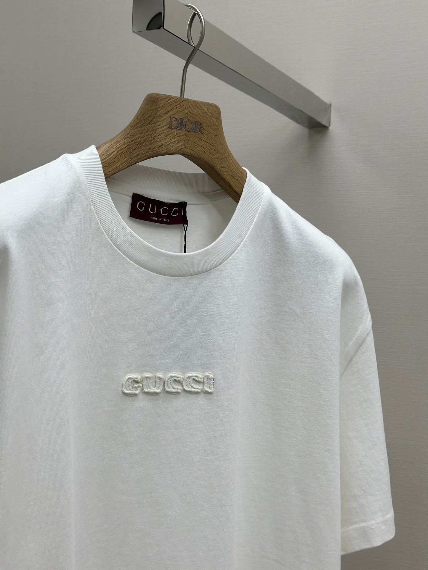 GUC* Embroidered cotton jersey T-shirt