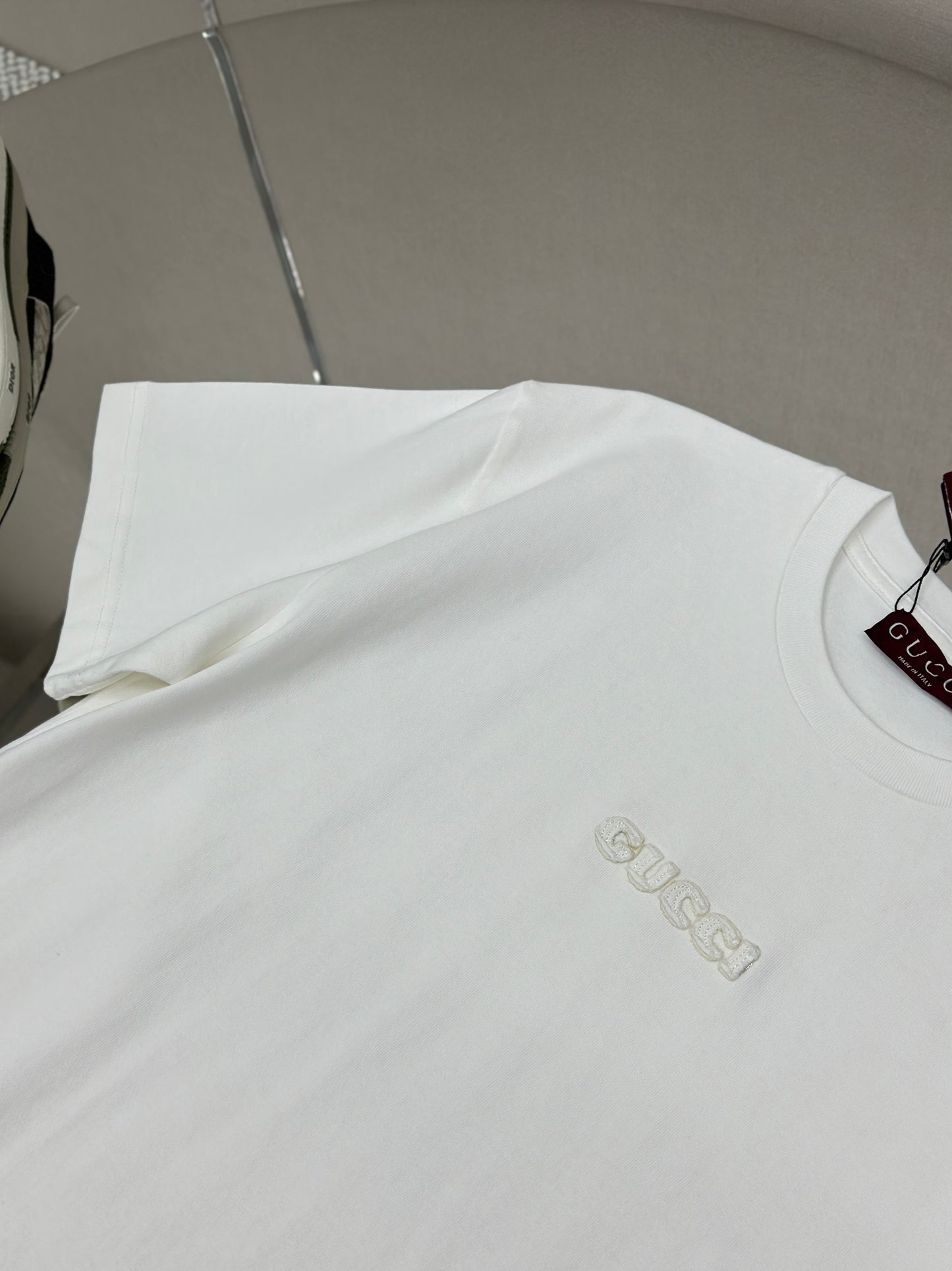 GUC* Embroidered cotton jersey T-shirt