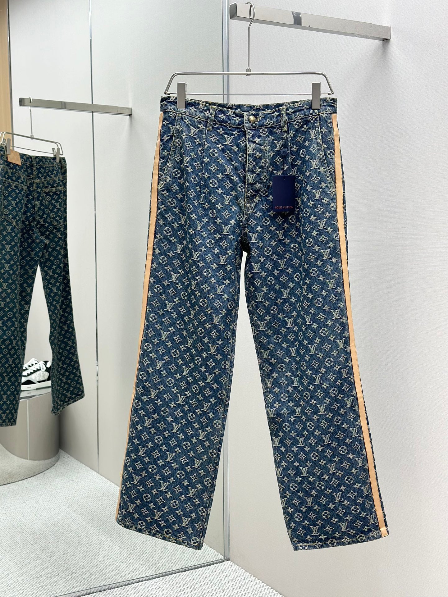 LOUI*V Monogram Denim Tailored Pants
