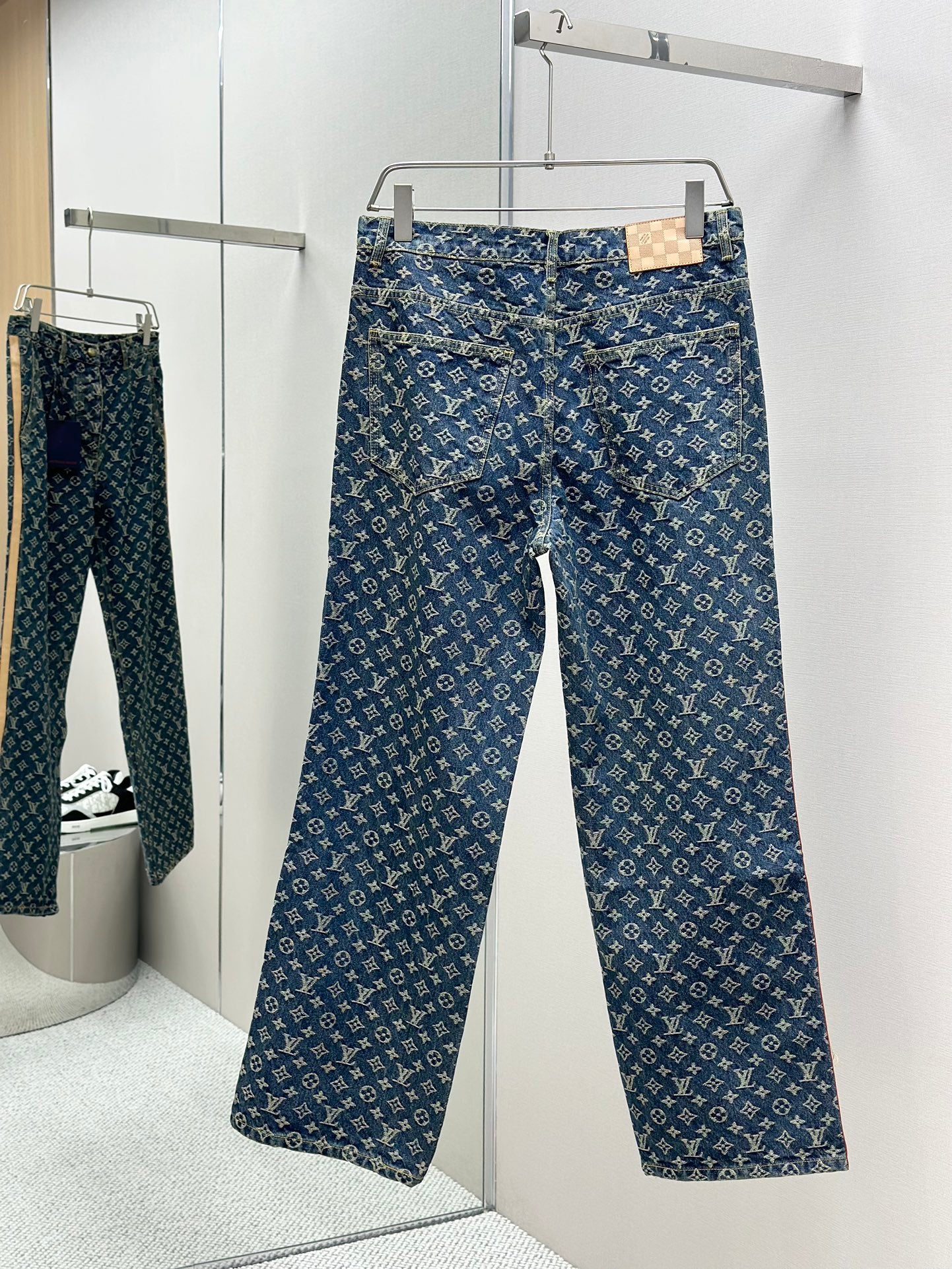 LOUI*V Monogram Denim Tailored Pants