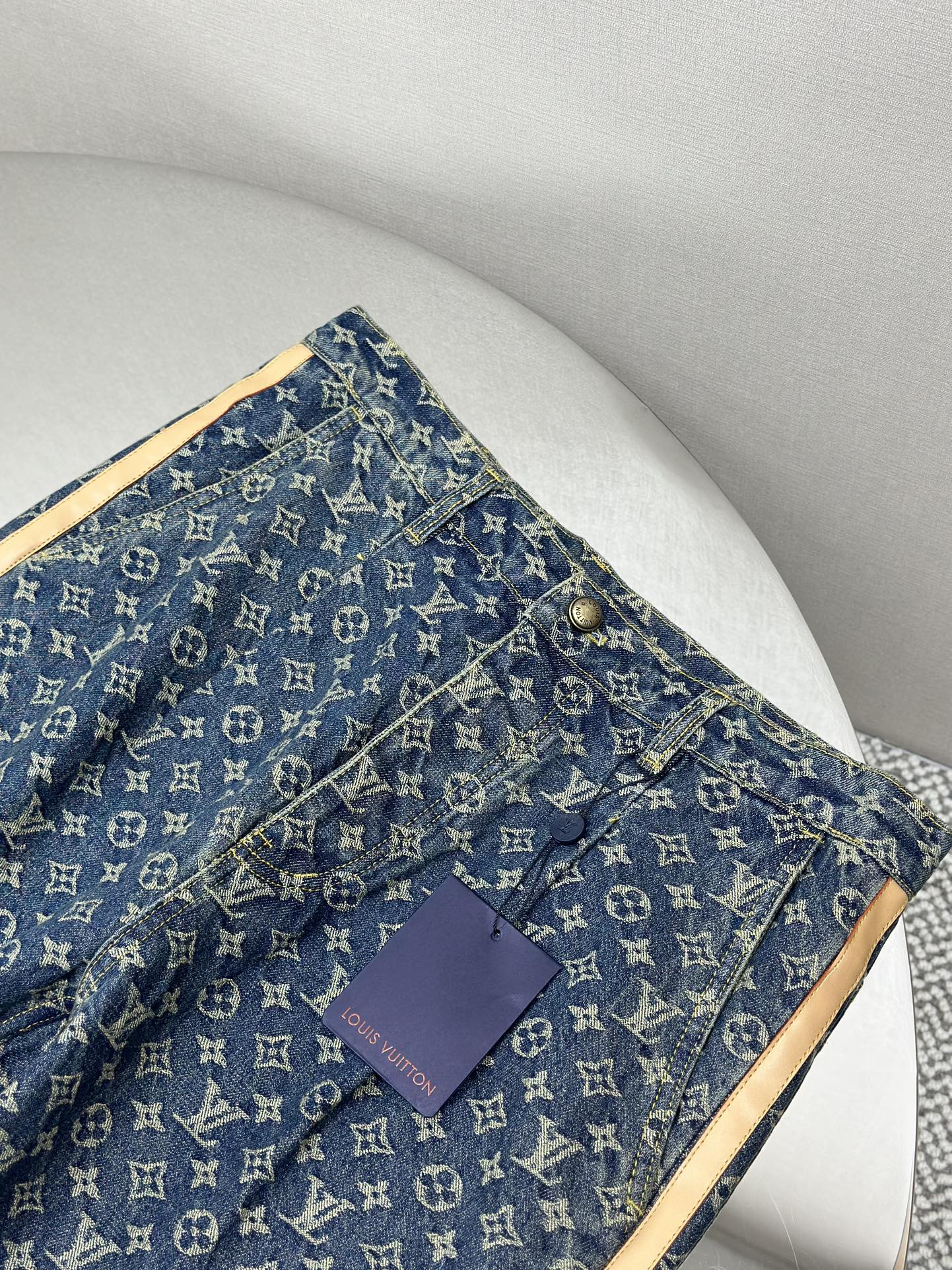 LOUI*V Monogram Denim Tailored Pants
