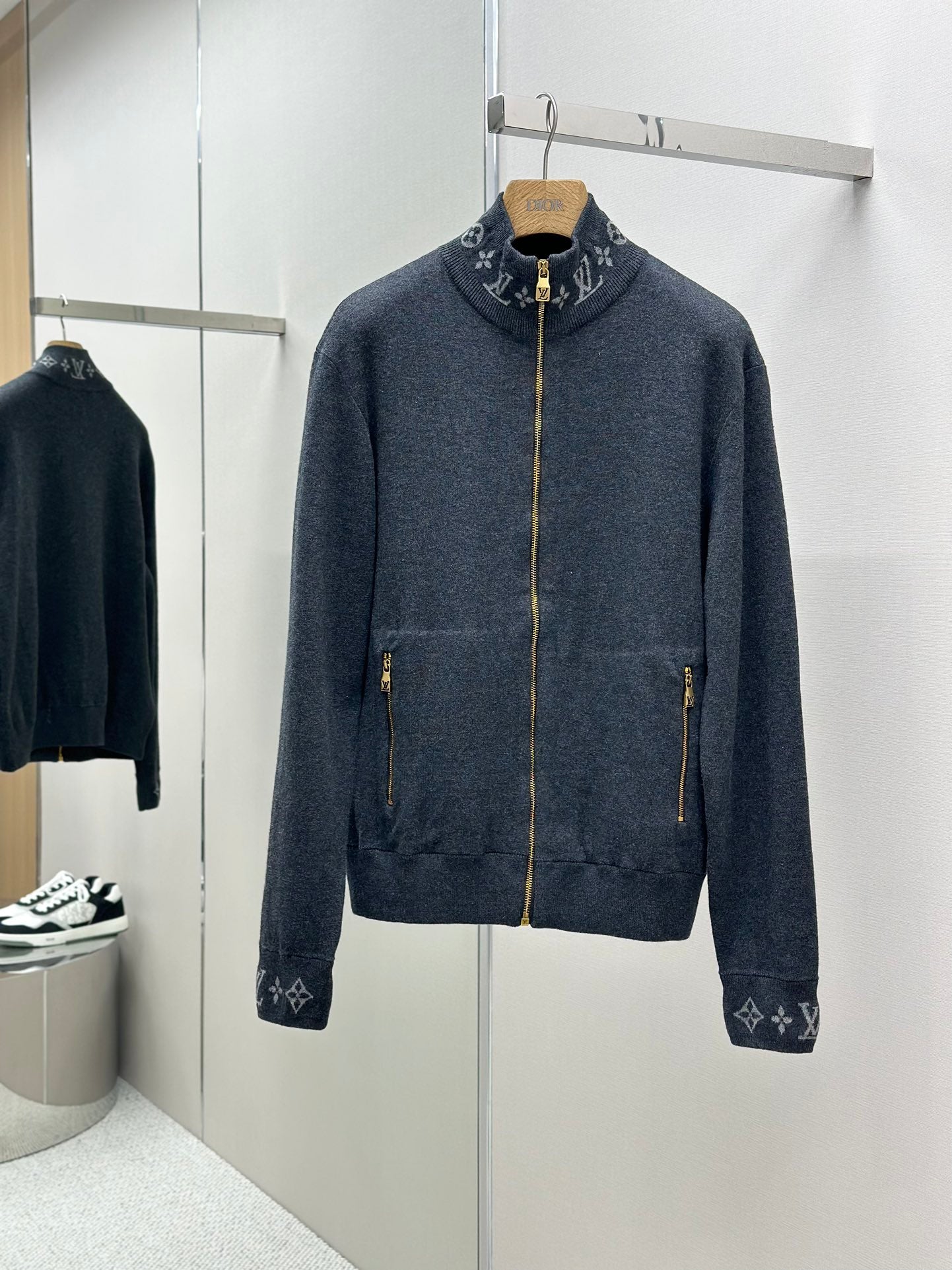 LOUI*V Double Face Knit Wool Travel Blouson