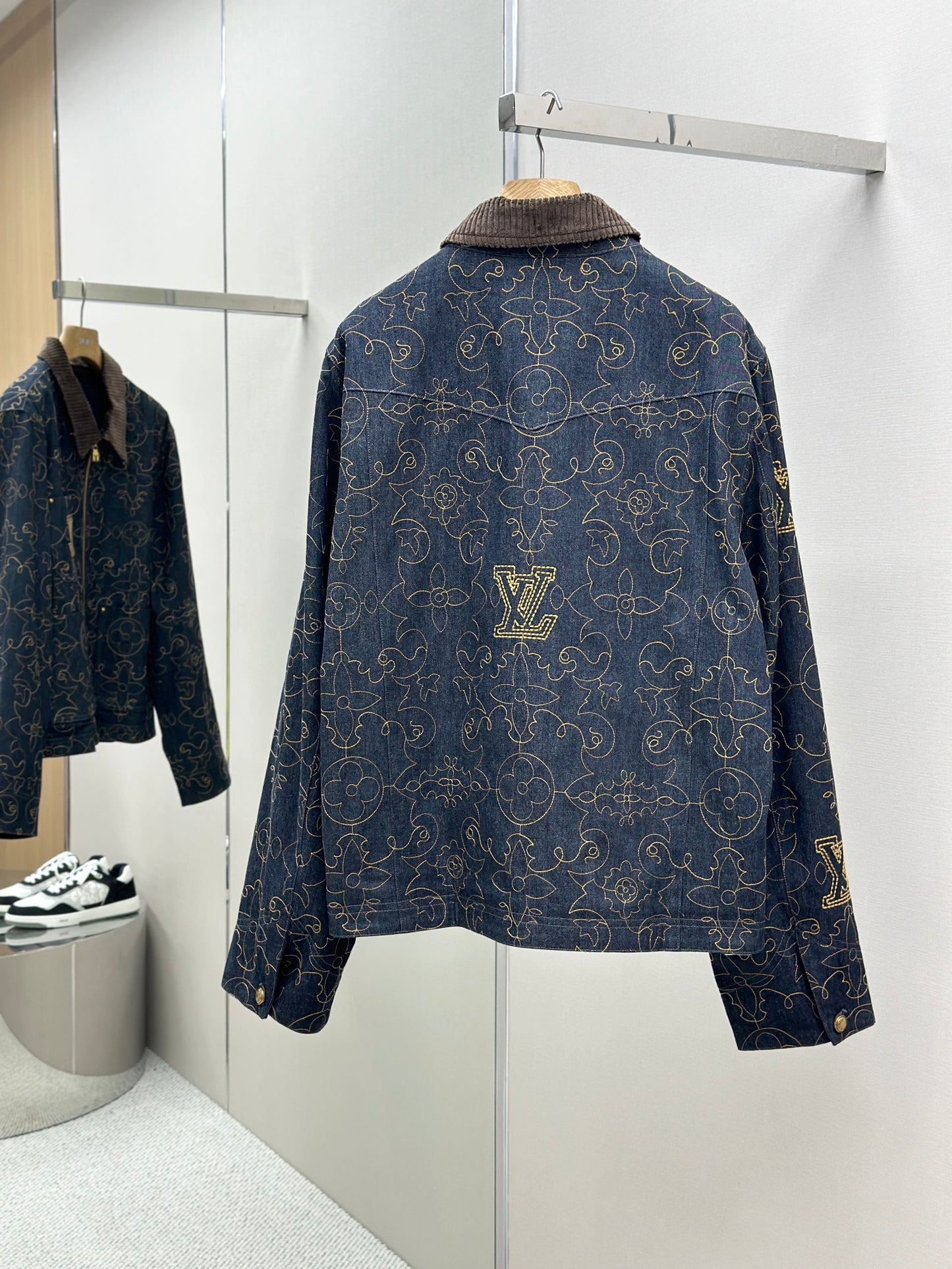 LOUI*V Embroidered Denim Workwear Jacket