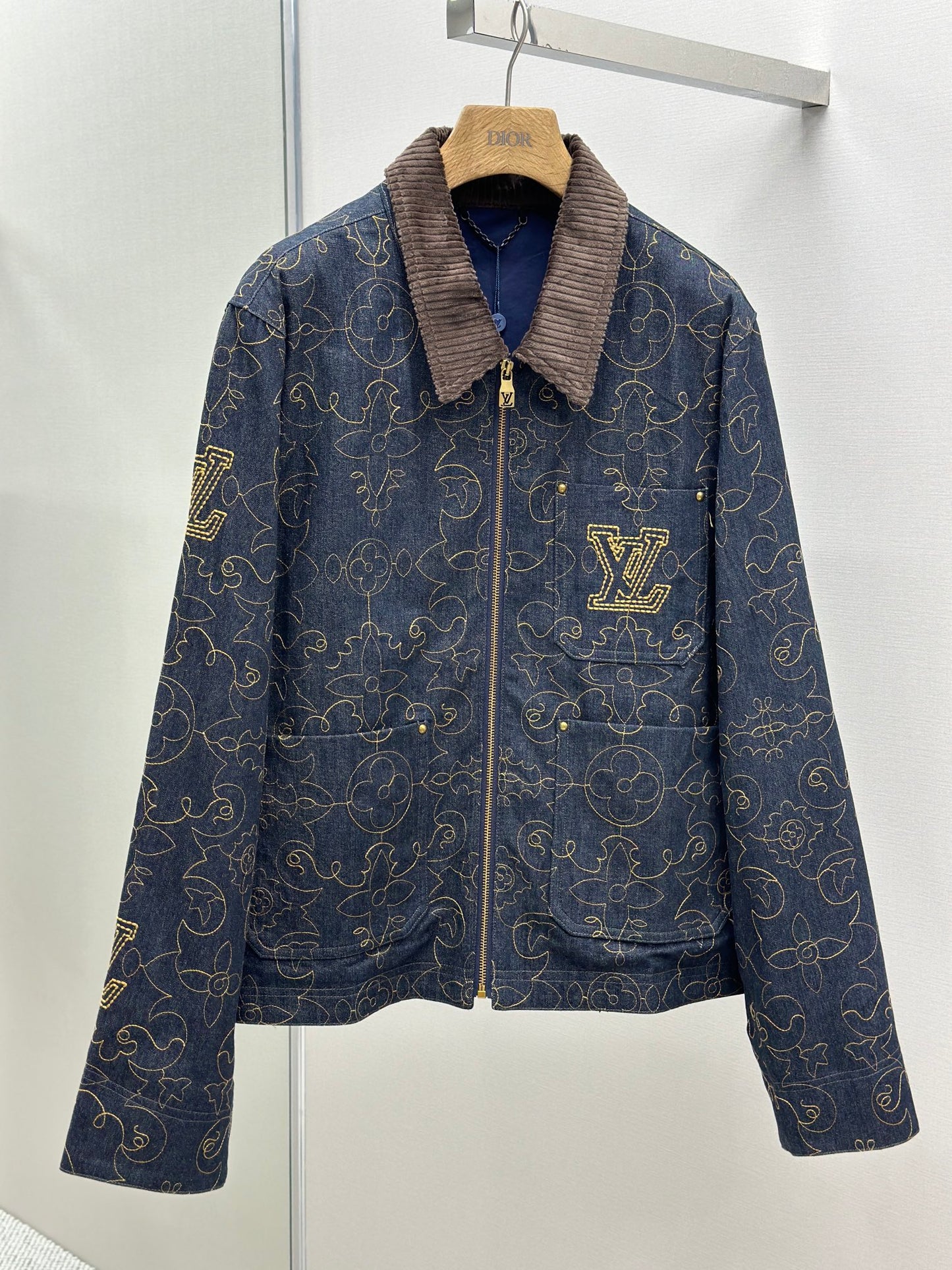 LOUI*V Embroidered Denim Workwear Jacket