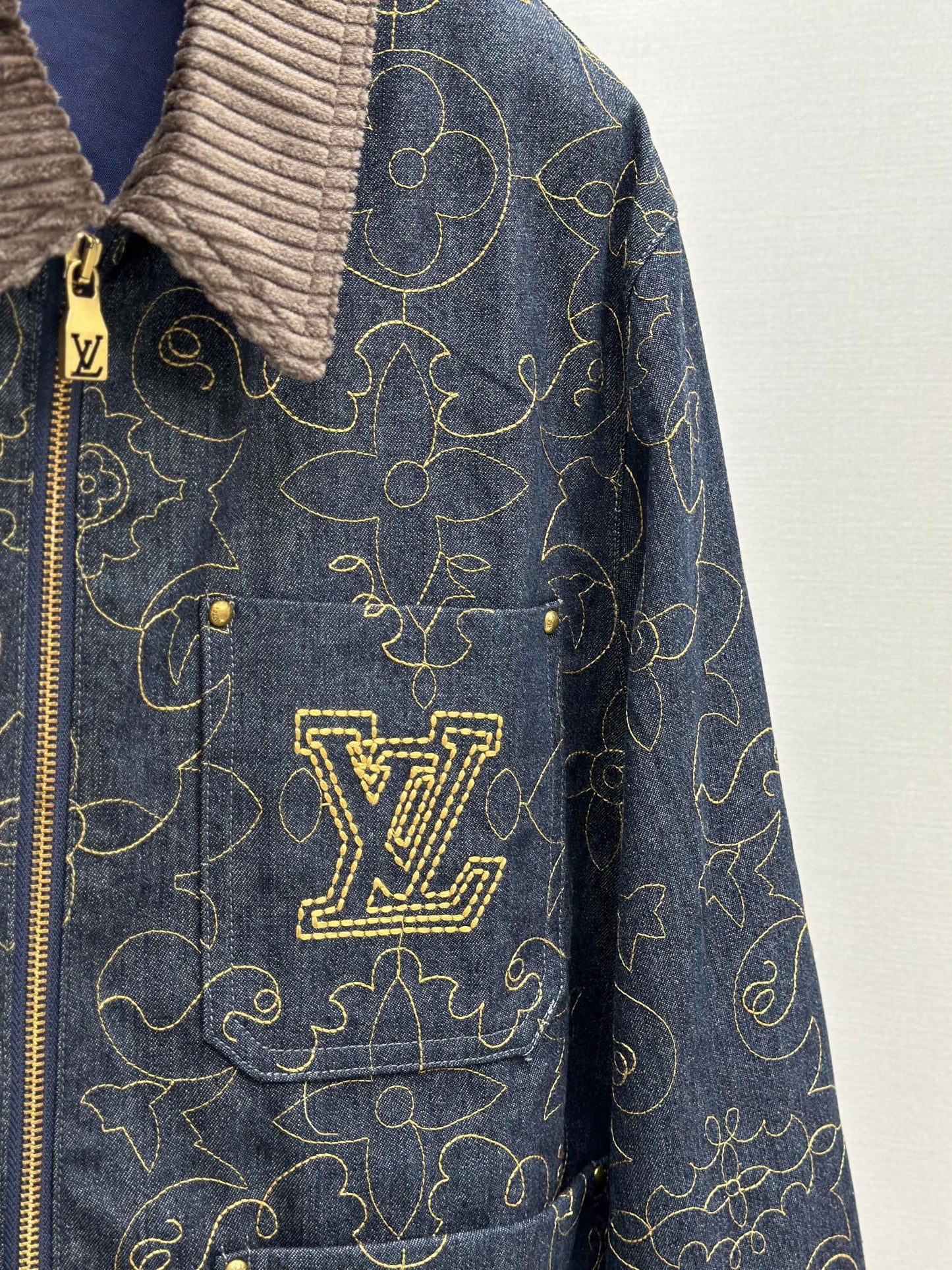 LOUI*V Embroidered Denim Workwear Jacket