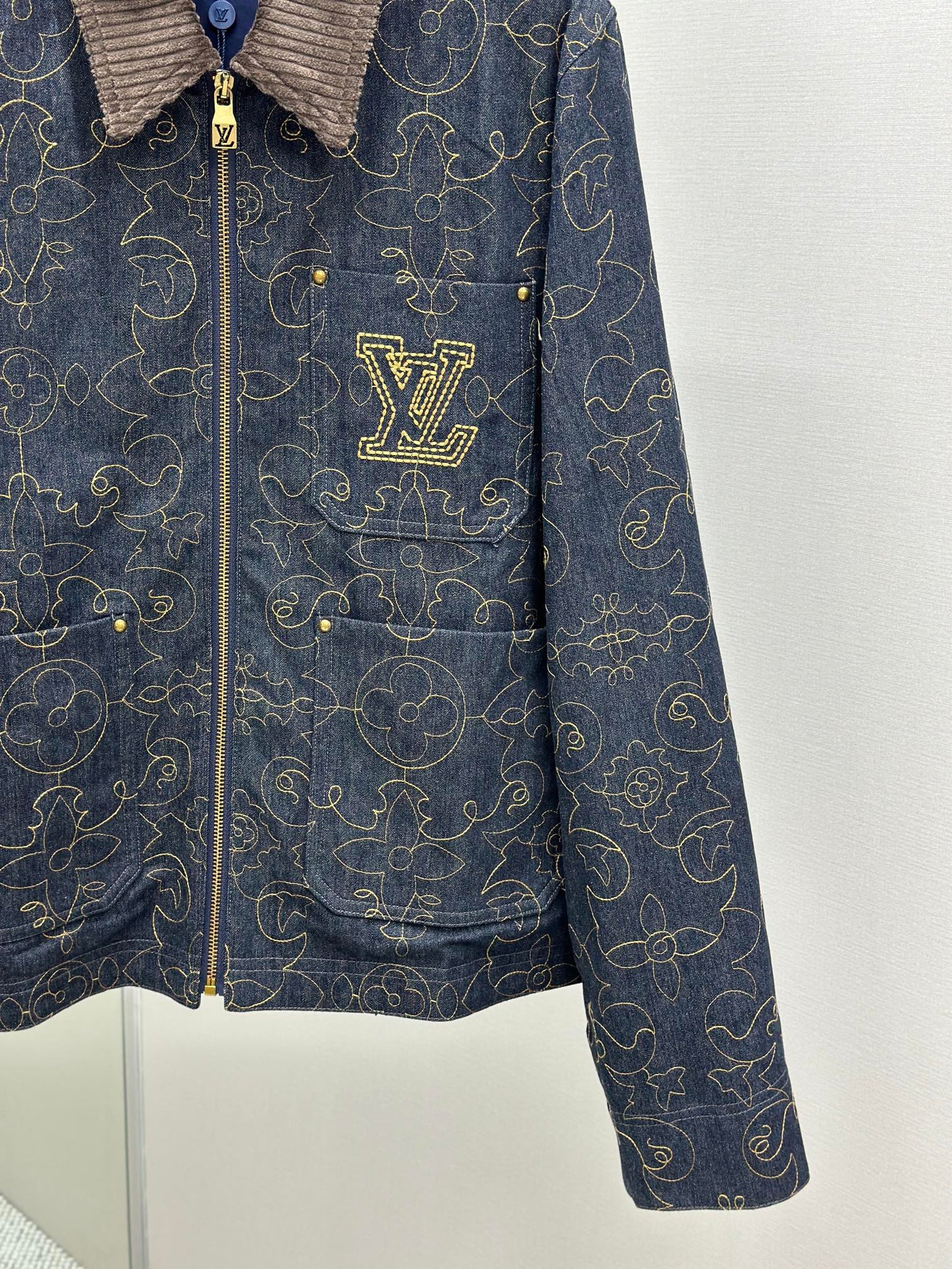 LOUI*V Embroidered Denim Workwear Jacket