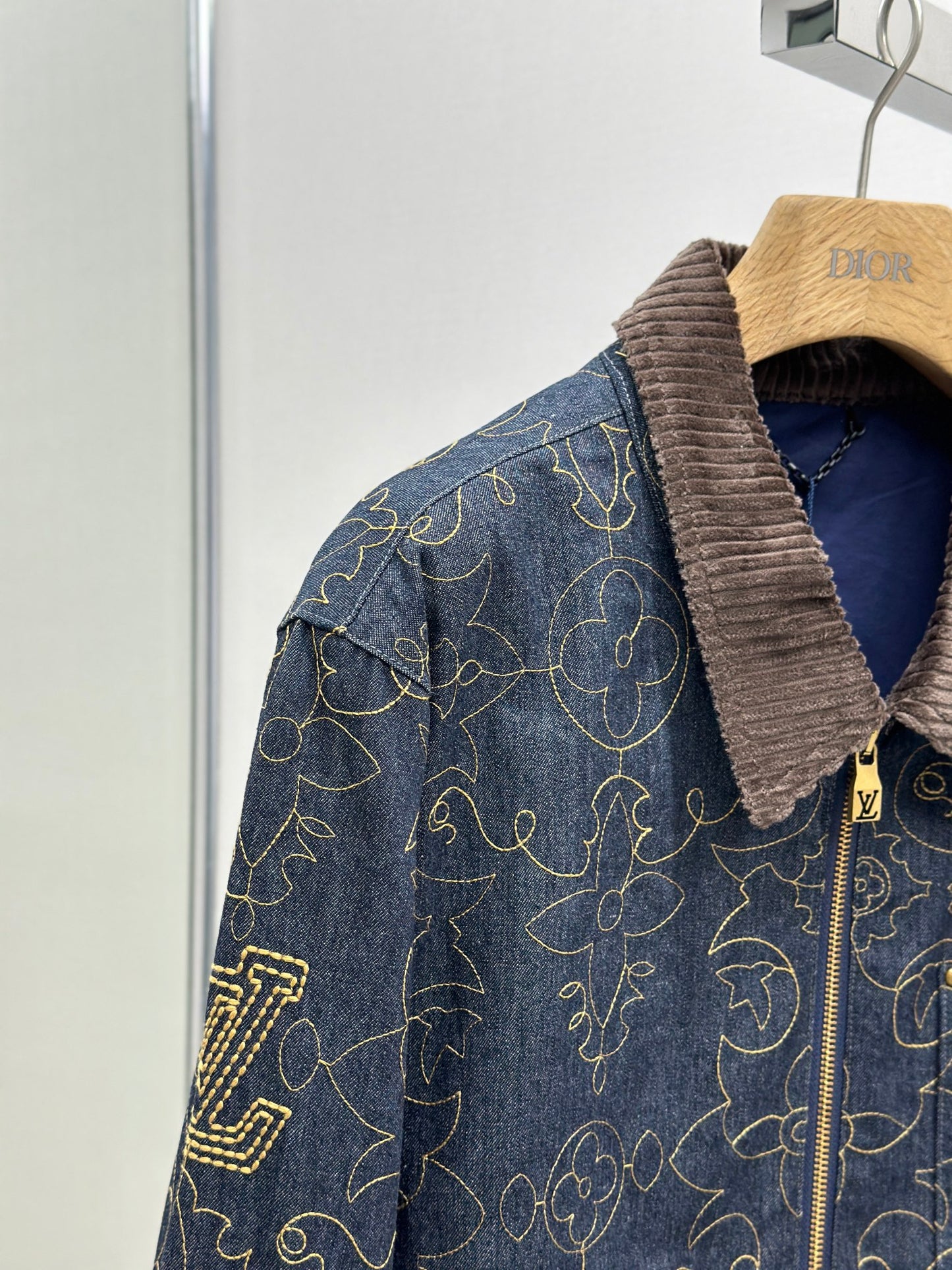 LOUI*V Embroidered Denim Workwear Jacket