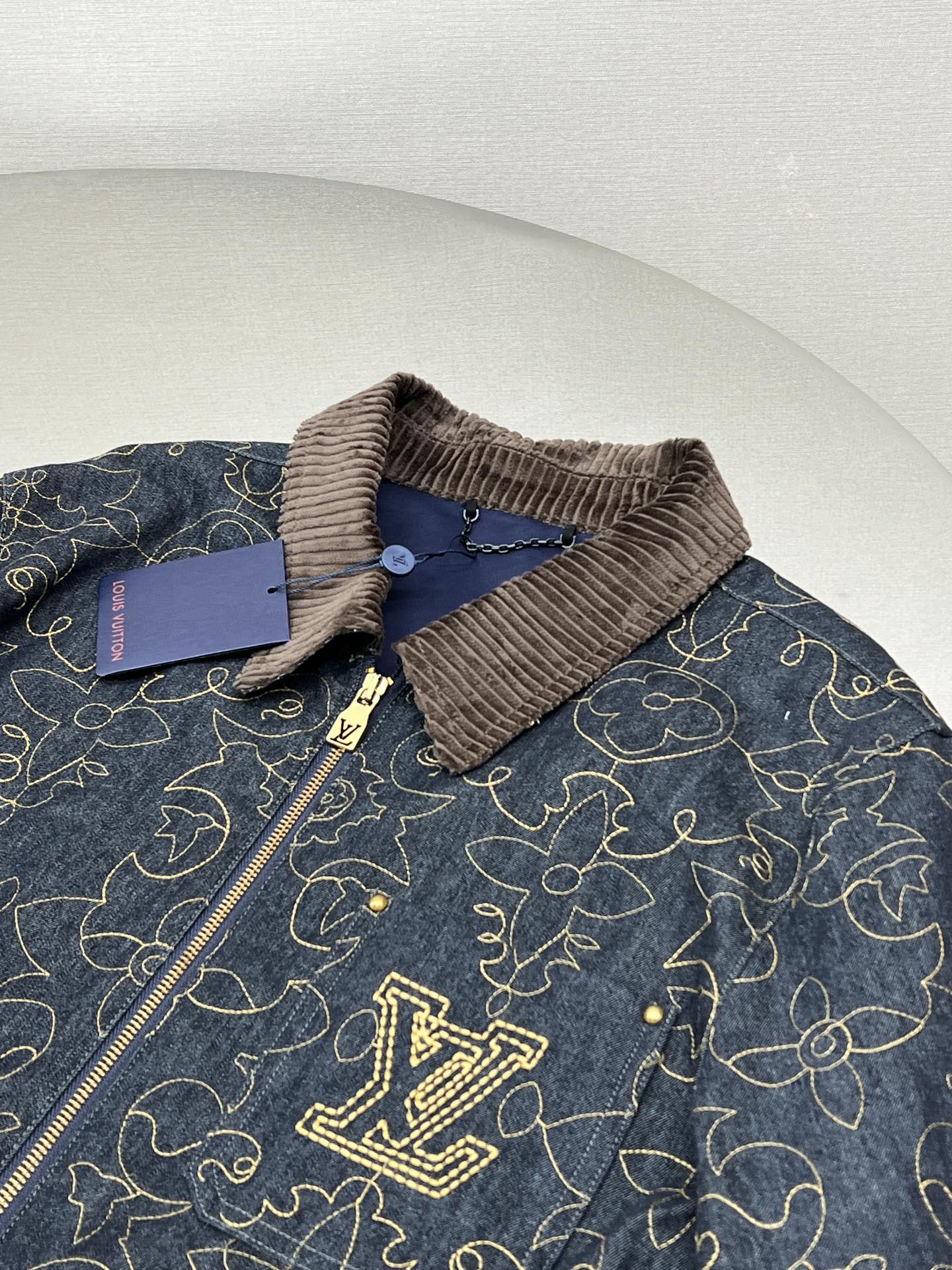 LOUI*V Embroidered Denim Workwear Jacket