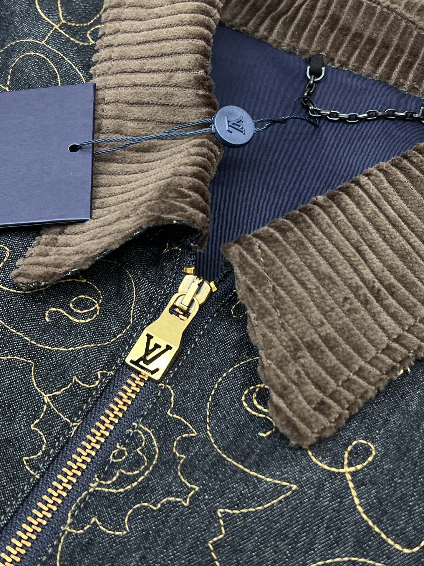 LOUI*V Embroidered Denim Workwear Jacket