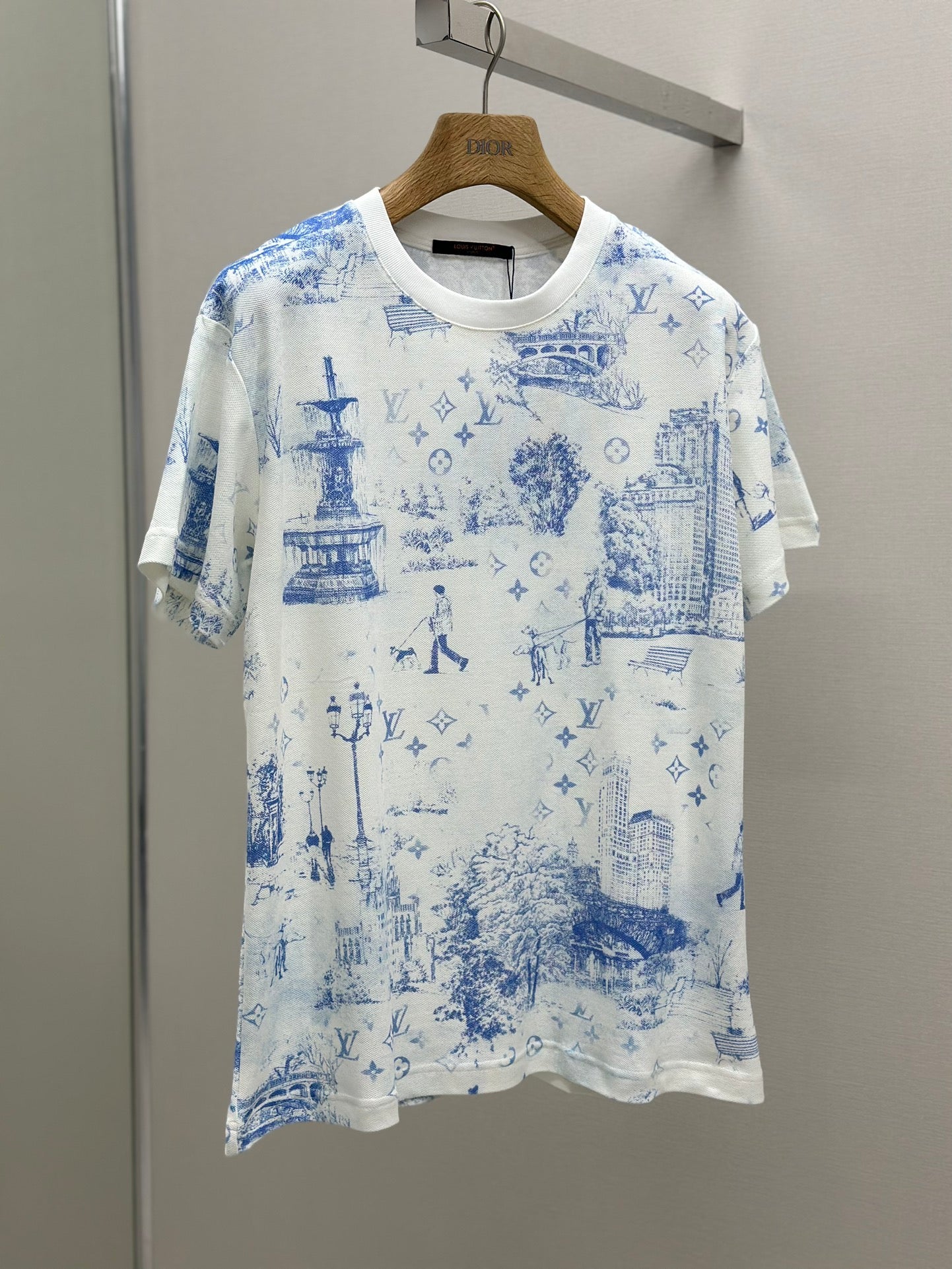 LOUI*V Printed Cotton Pique T-Shirt