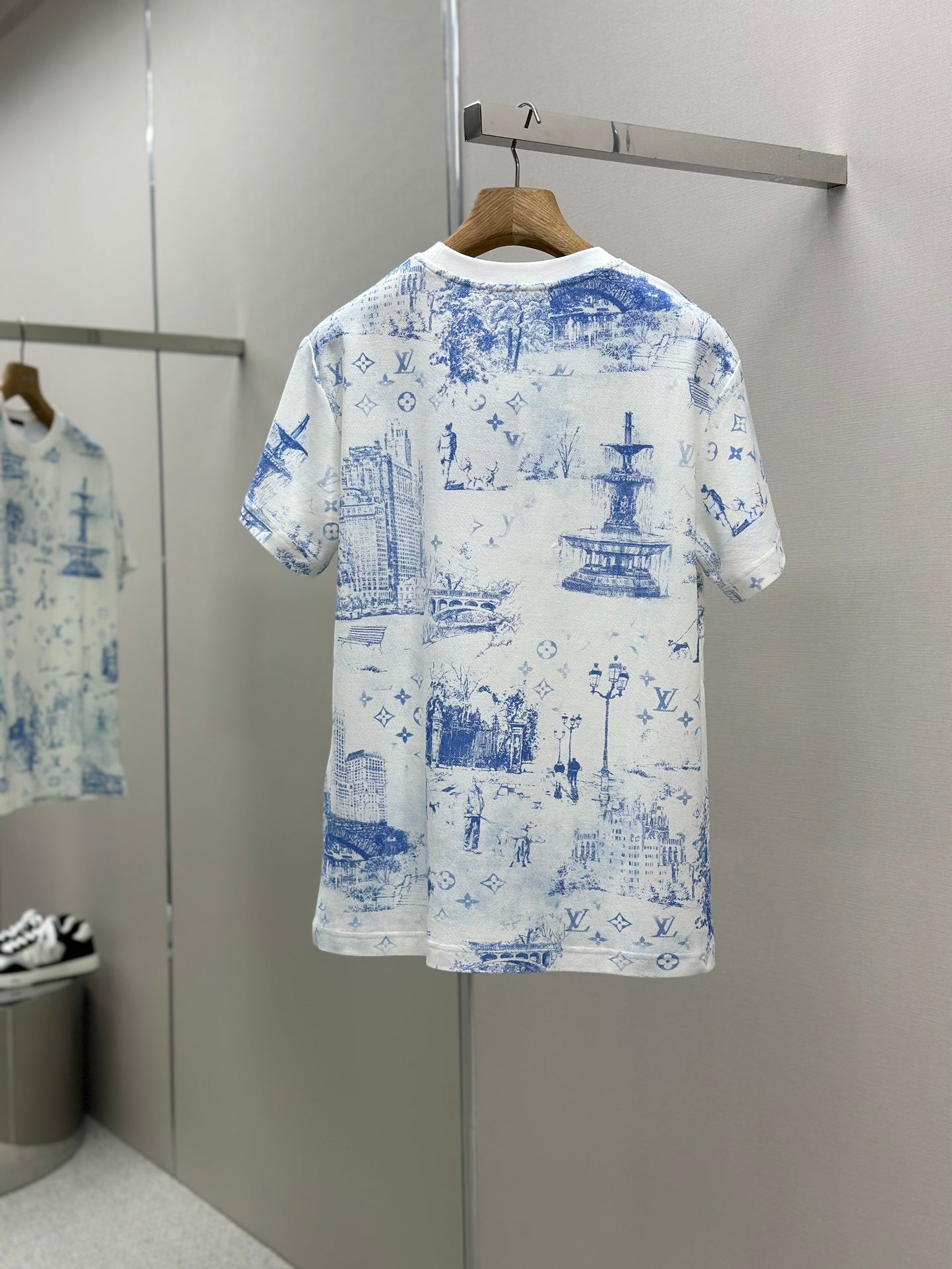 LOUI*V Printed Cotton Pique T-Shirt