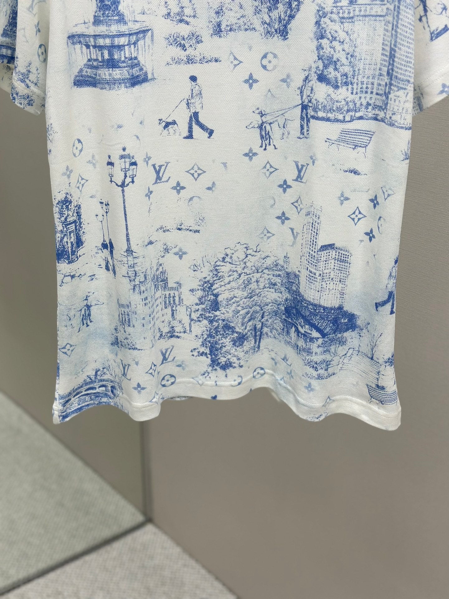 LOUI*V Printed Cotton Pique T-Shirt