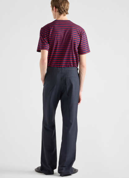 PRA* Striped cotton T-shirt