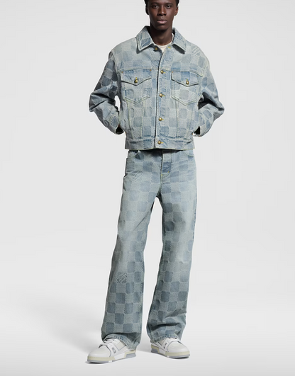 LOUI*V Damier Classic Denim Jacket