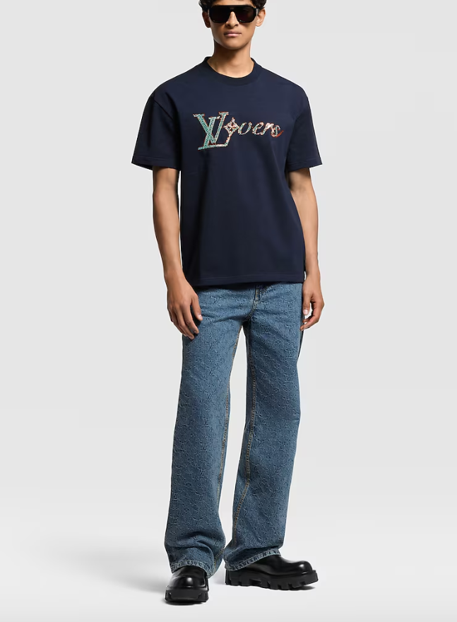 LOUI*V Embroidered Short-Sleeved T-Shirt