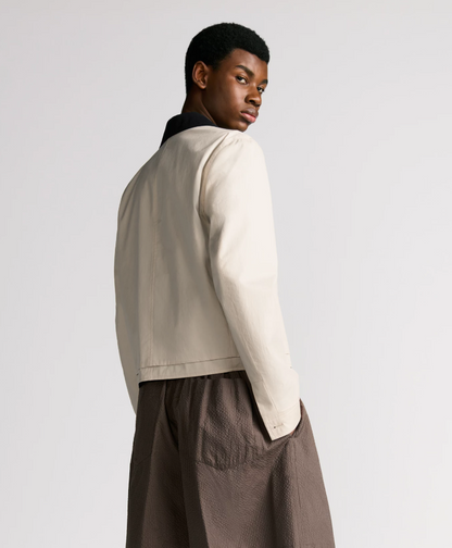 DIO* Jacket with Contrasting Spread Collar