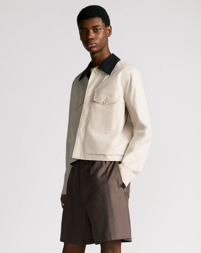 DIO* Jacket with Contrasting Spread Collar