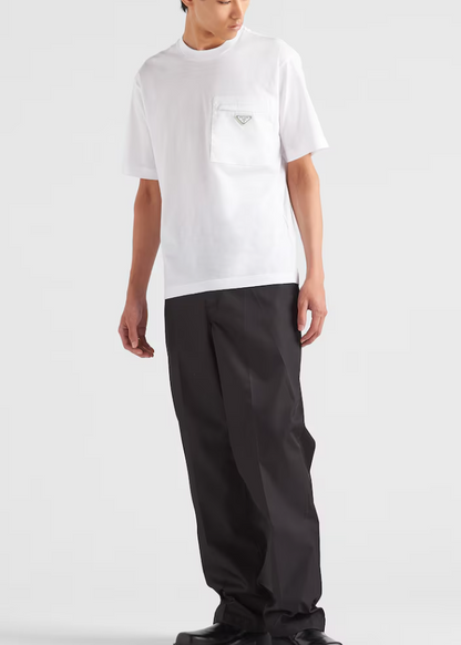 PRA* Re-Nylon and jersey T-shirt