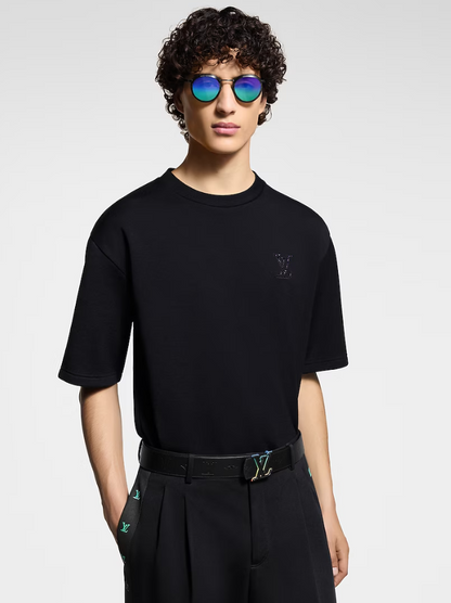 LOUI*V  Embellished Jersey T-Shirt
