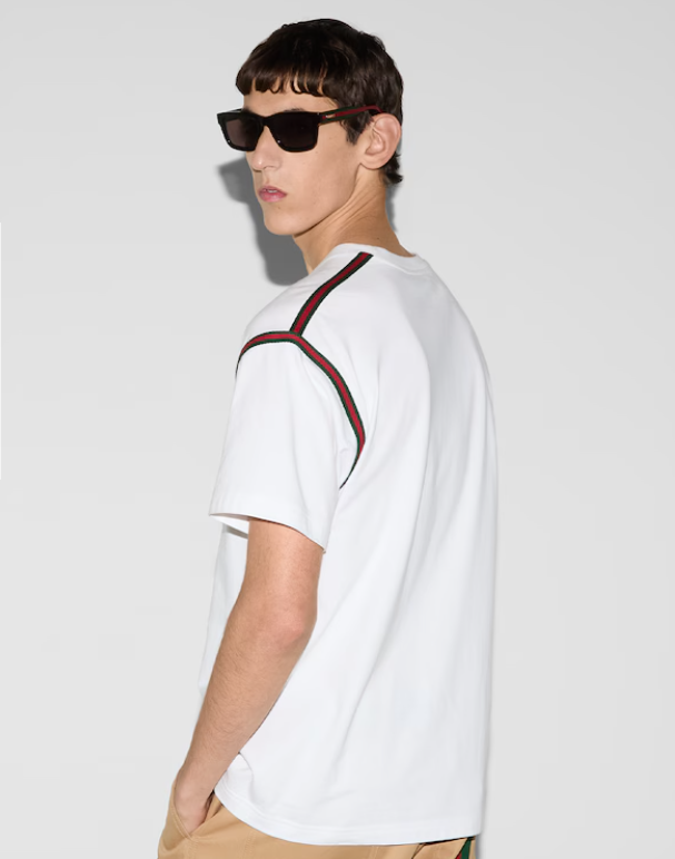GUC* Cotton jersey T-shirt with Web