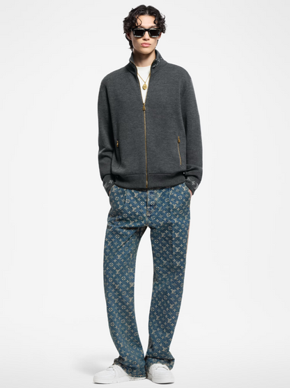 LOUI*V Double Face Knit Wool Travel Blouson