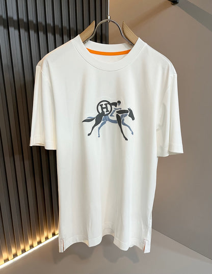 HERM* 2025ss new mercerized cotton t-shirt