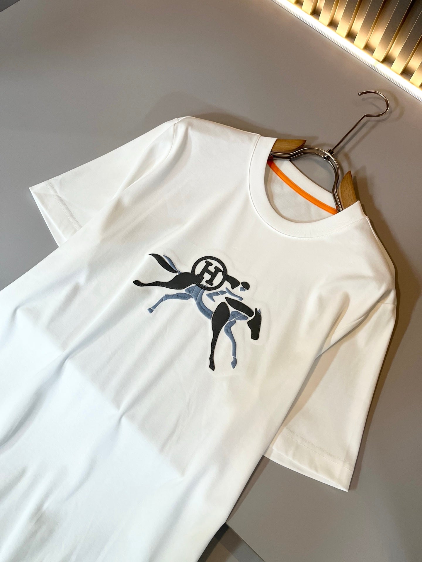 HERM* 2025ss new mercerized cotton t-shirt