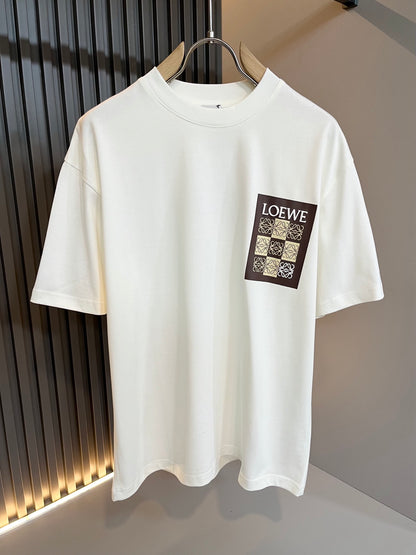 LOE*W 2025ss new cotton embossed printing