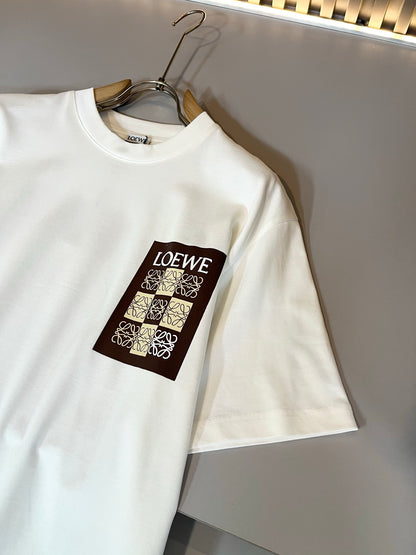 LOE*W 2025ss new cotton embossed printing