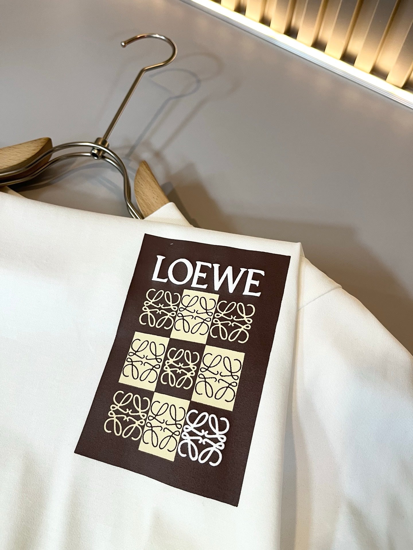 LOE*W 2025ss new cotton embossed printing