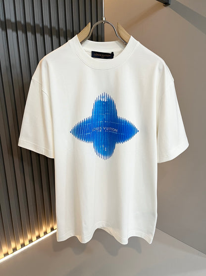 LOUI*V 2025ss new cotton t-shirt pattern lamination