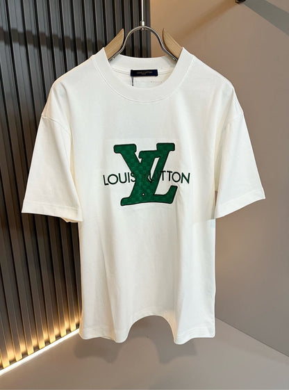 LOUI*V 2025ss new cotton t-shirt pattern embroidery