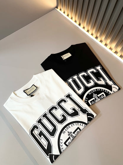 GUC*  2025ss new cotton t-shirt loose