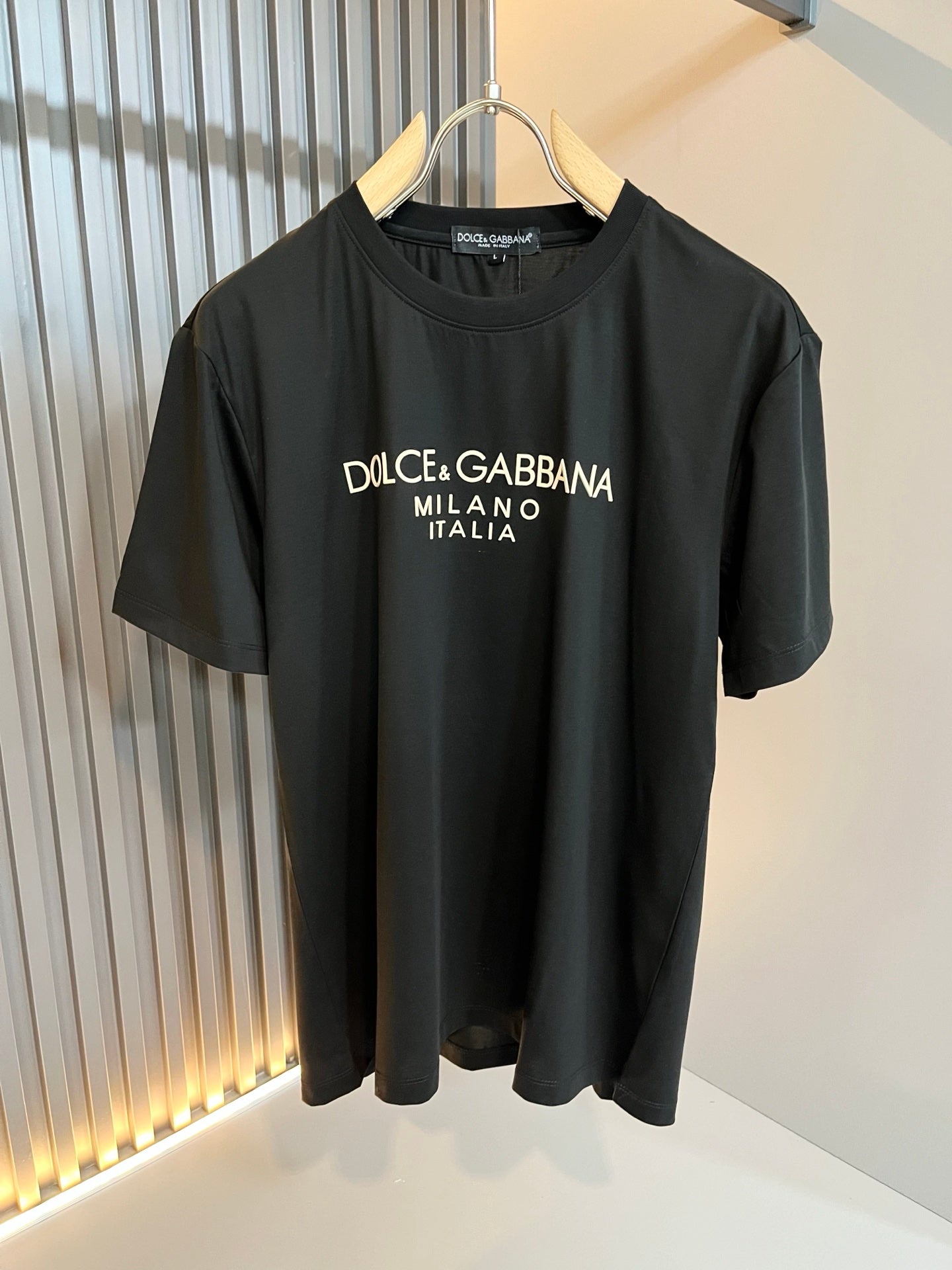 DOL*E&G 2025ss cotton t-shirt pattern lamination